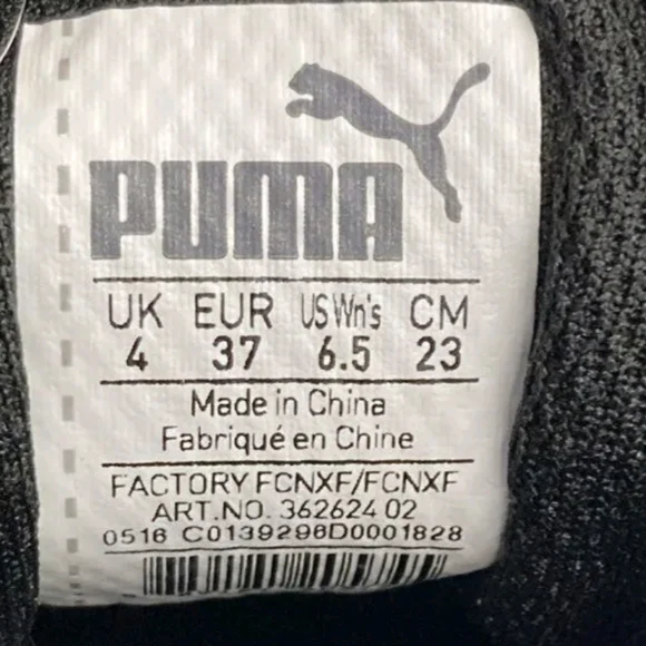 Puma Women's Platform Softfoam Suede Gold / Black  Sneakers -Size 6.5 - Picture 6 of 7